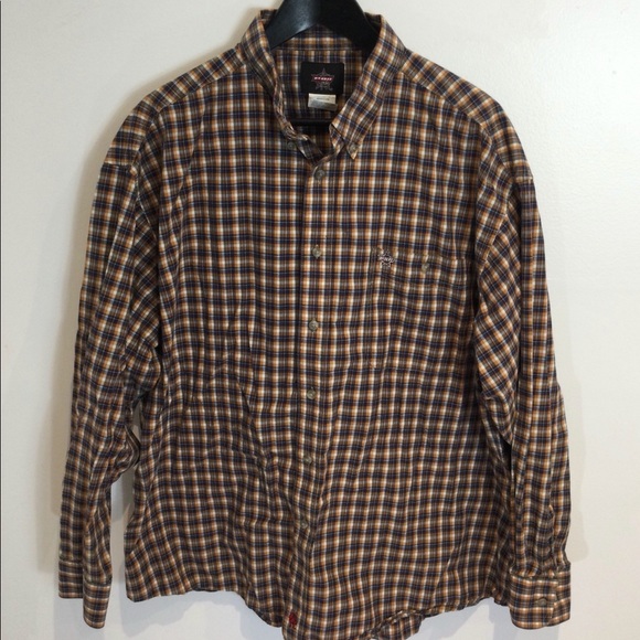 PBR PLAID LONG SLEEVE BUTTON DOWN SHIRT EUC SZ XXL - Picture 1 of 7